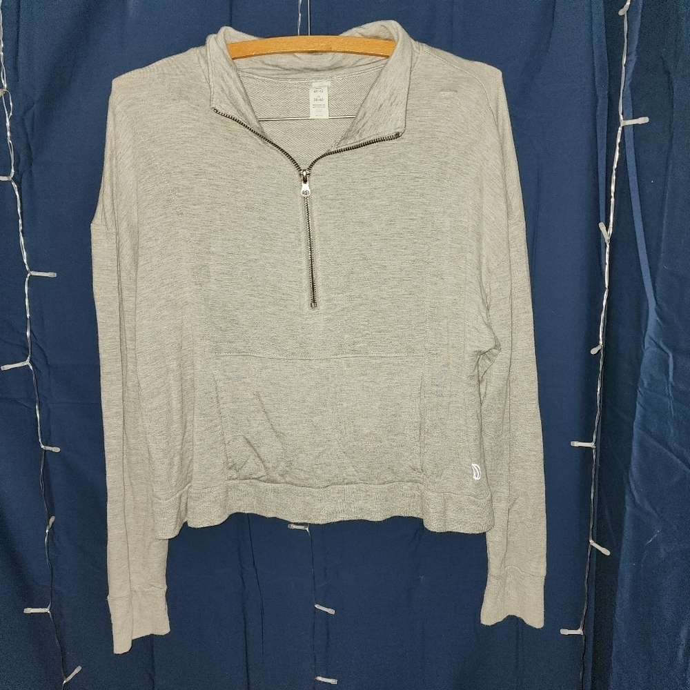 BALANCE 1/4 zip Grey pullover